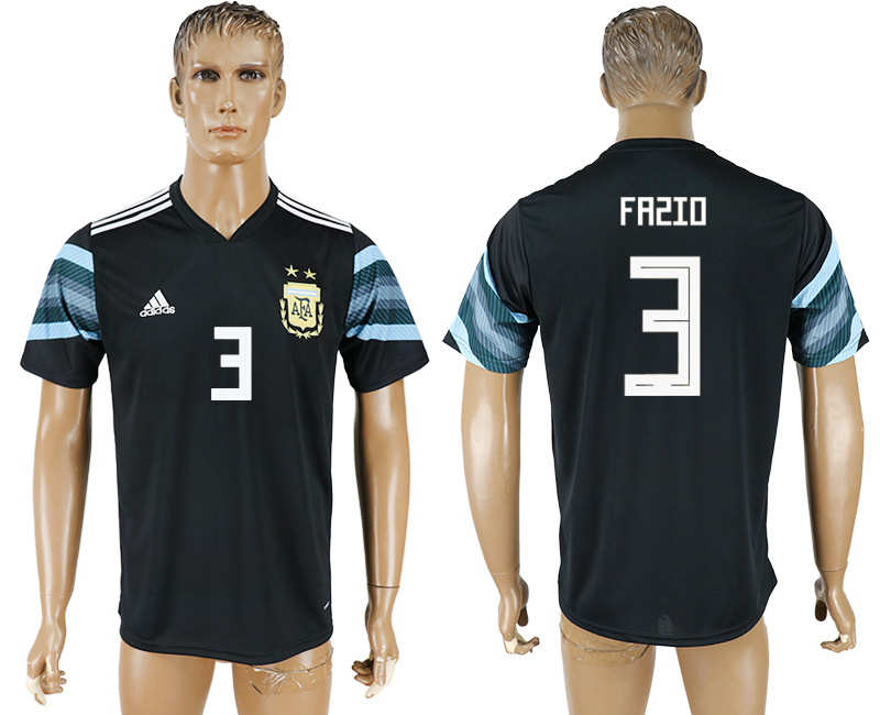 2018 FIFA WORLD CUP ARGENTINA #3 FAZIO maillot de foot